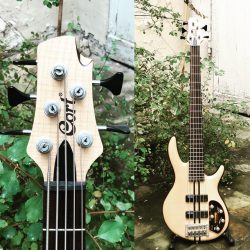 Cort – Artisan 4 FMMH. La force de la corée dans cette basse ultra complète. Manche conducteur, micros Bartolini, chevalet et mécanique Hipshot, élec active 3 bandes…#cortbass #cortbasses #cortartisan #cortbassguitar #bass #bassporn #bassgram