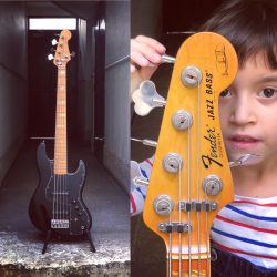 Fender Marcus Miller V – USA. Même les enfants veulent la jouer. #fendermarcusmiller #marcusmillerbass #marcusmillerjazzbassv #bassporn #bassgram #bass #bassiste #basses