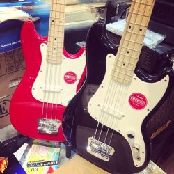 Squier Bronco BassTorino red ou BlackPetit manche pour débutant