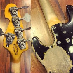 Découvre le recto de cette basse de ouf !!! Personne ne sait mieux faire l’effet vieillit que ce luthier. Sandberg Signature – California Marlowe DK