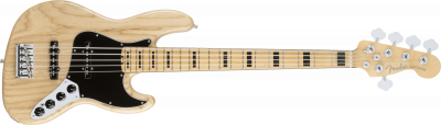 Fender - American Elite Jazz Bass® V Natural Ash