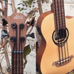 C’est la pleine saison des Ukulélés basses – Ici notre petit Tiki Uku Lag TKB150CE ️😎