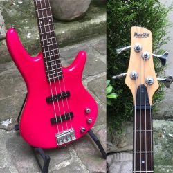 Petite occasion colorée de chez Ibanez en très bon état que j’ai passé à l’atelier. Cordes neuves, manche règlé, prête à jouer. Garantie 6 mois. VENDU