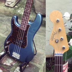 Pour nos amis les bassistes gauchers. Fender Precision Lake Placid Blue