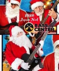 Joyeux noël à tous les bassistes. Cadeau Photo montage