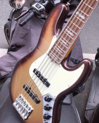 Fender – American Ultra Jazz Bass V – Mocha Burst. La différence se voit de prêt