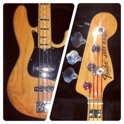 Occasion – Fender Jazz Bass Deluxe 4 naturel  Micros Noiseless, préamp actif/passif 3 bandes. Corps en frêne.