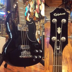Occasion – Epiphone type EB-3 = un son bien gras à la Gibson. 🐃