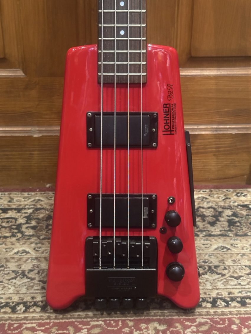 Occasion Hohner B2A Headless Rouge + Housse