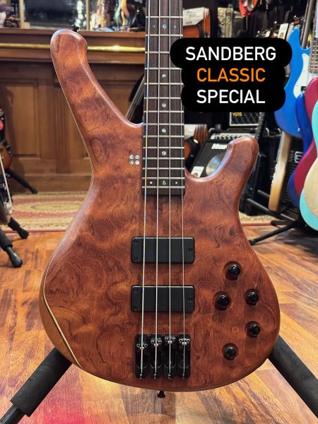 Vous ne la trouverez nulle part ailleurs en France.  Sandberg – Classic Special 4 Mahogany and Bubinga.