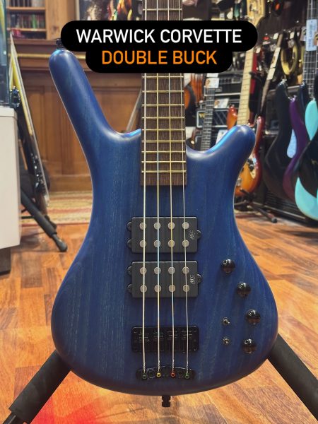 Occasion - Warwick Corvette 4 Double $$ Blue Satin de 2007.