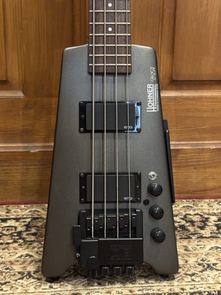 Occasion Hohner B2A Headless Metallic Gray + Mod EMG Passif HB N°CO10H10042