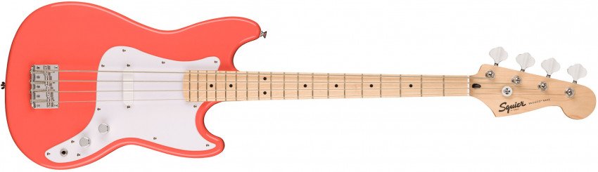Squier - Sonic Bronco Bass MN WPG TCO Tahitian Coral