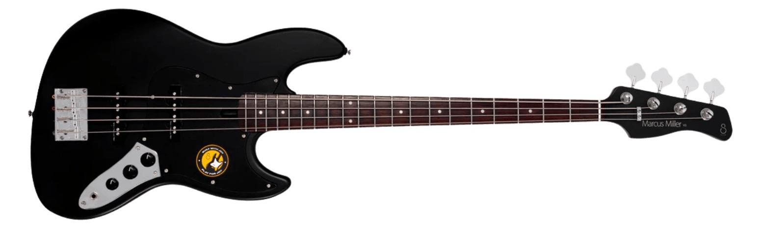 Marcus Miller V3P-4-BKS RN Black Satin