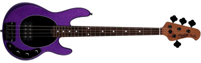 Sterling RAYSS4 Stingray Short Scale PSK Purple Sparkle
