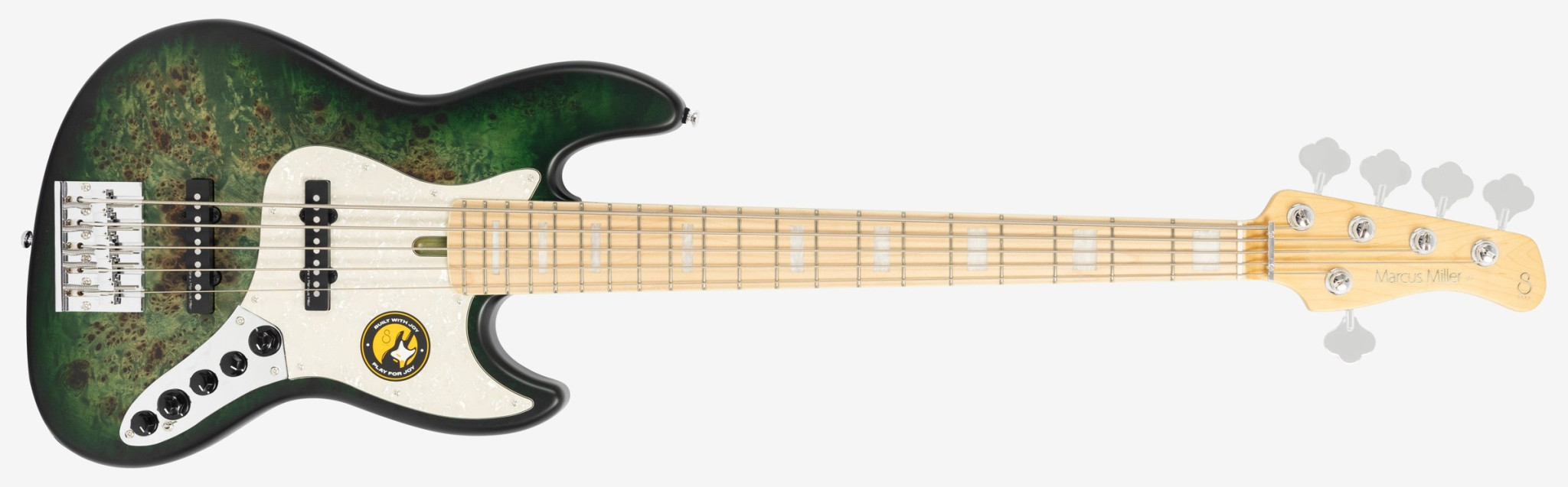 Sire Marcus Miller V7 Ash Reissue 5 Transparent Green Satin