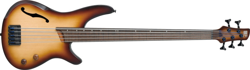 Ibanez SRH505FNNF Natural Browned Burst Flat Fretless