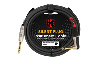 Kirlin Jack Silent 3m Noir jack/jack coudé