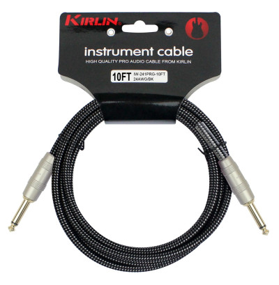 Kirlin Jack 3m Noir jack/jack Tressé