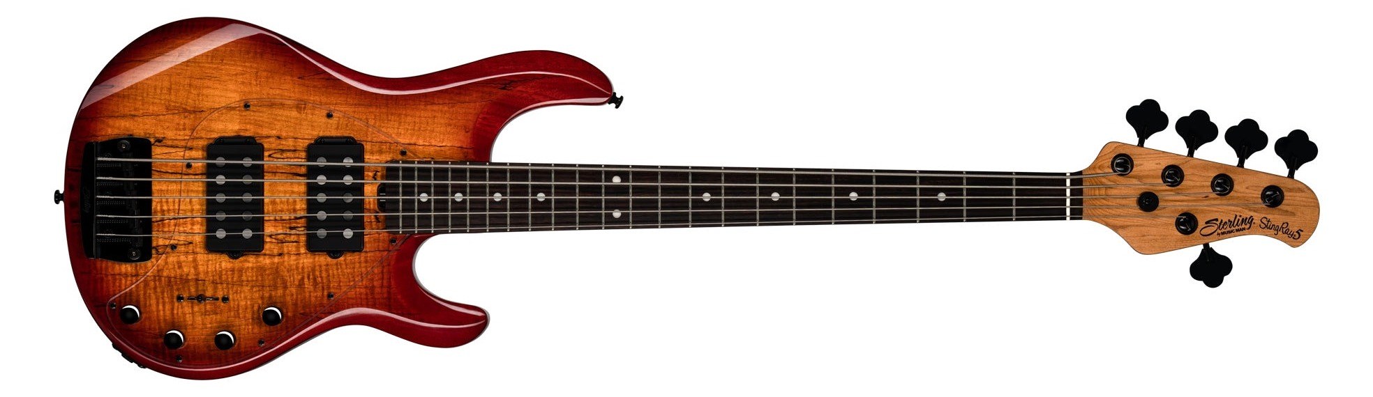Sterling StingRay Ray35HH Maple Top Blood Orange Burst